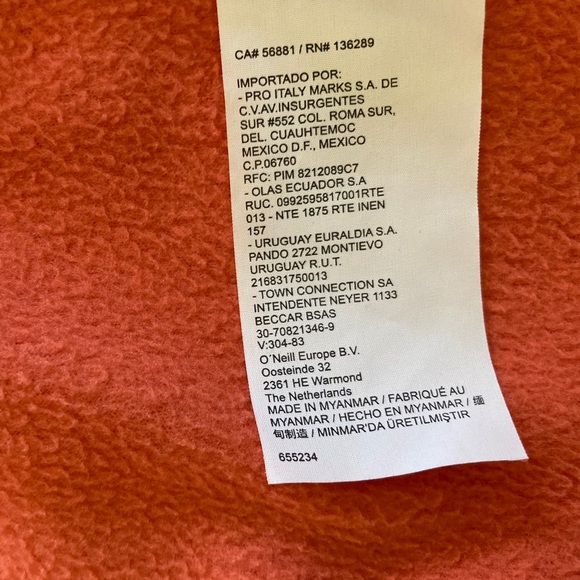 O’Neill CA Fleece Jacket M😎 - Picture 11 of 11